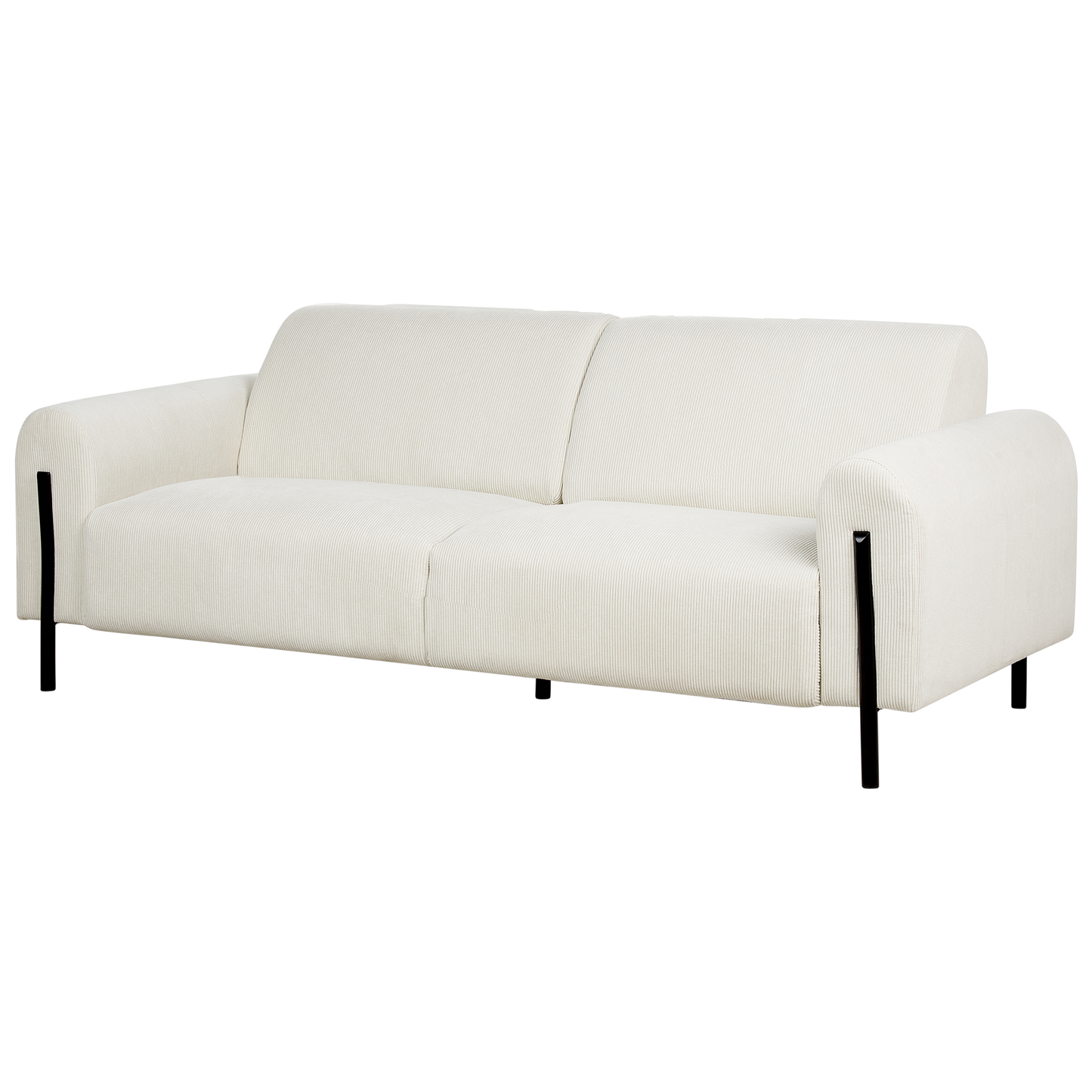 3-Sitzer Sofa Cord cremeweiss ASKIM