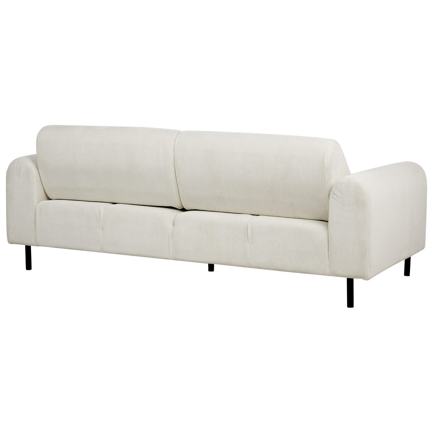3-Sitzer Sofa Cord cremeweiss ASKIM