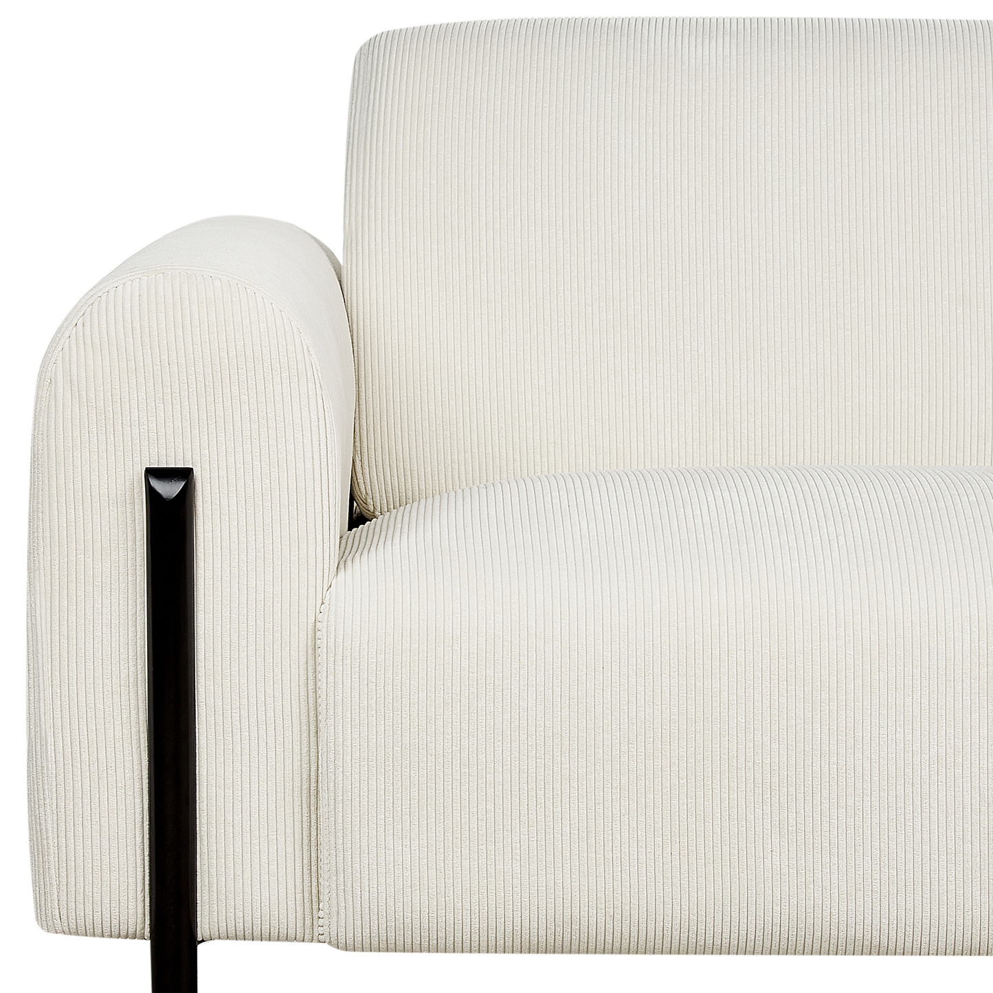 3-Sitzer Sofa Cord cremeweiss ASKIM