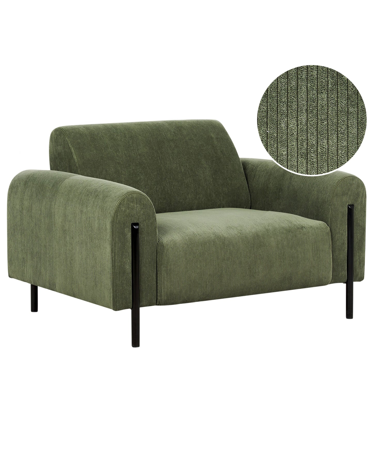 Sessel ASKIM Cord Olivgrün