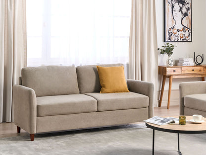 3-Sitzer Sofa Stoff taupe mit Stauraum MARE