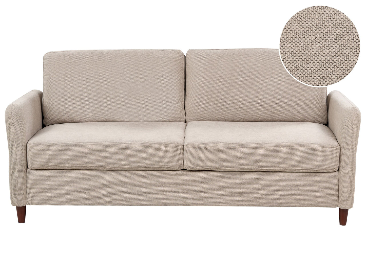 3-Sitzer Sofa Stoff taupe mit Stauraum MARE
