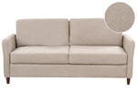 3-Sitzer Sofa Stoff taupe mit Stauraum MARE