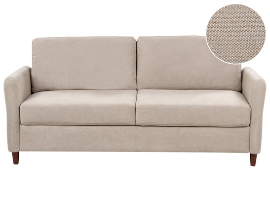 3-Sitzer Sofa Stoff taupe mit Stauraum MARE