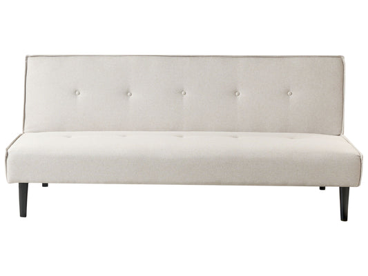 3-Sitzer Schlafsofa hellbeige / schwarz VISBY