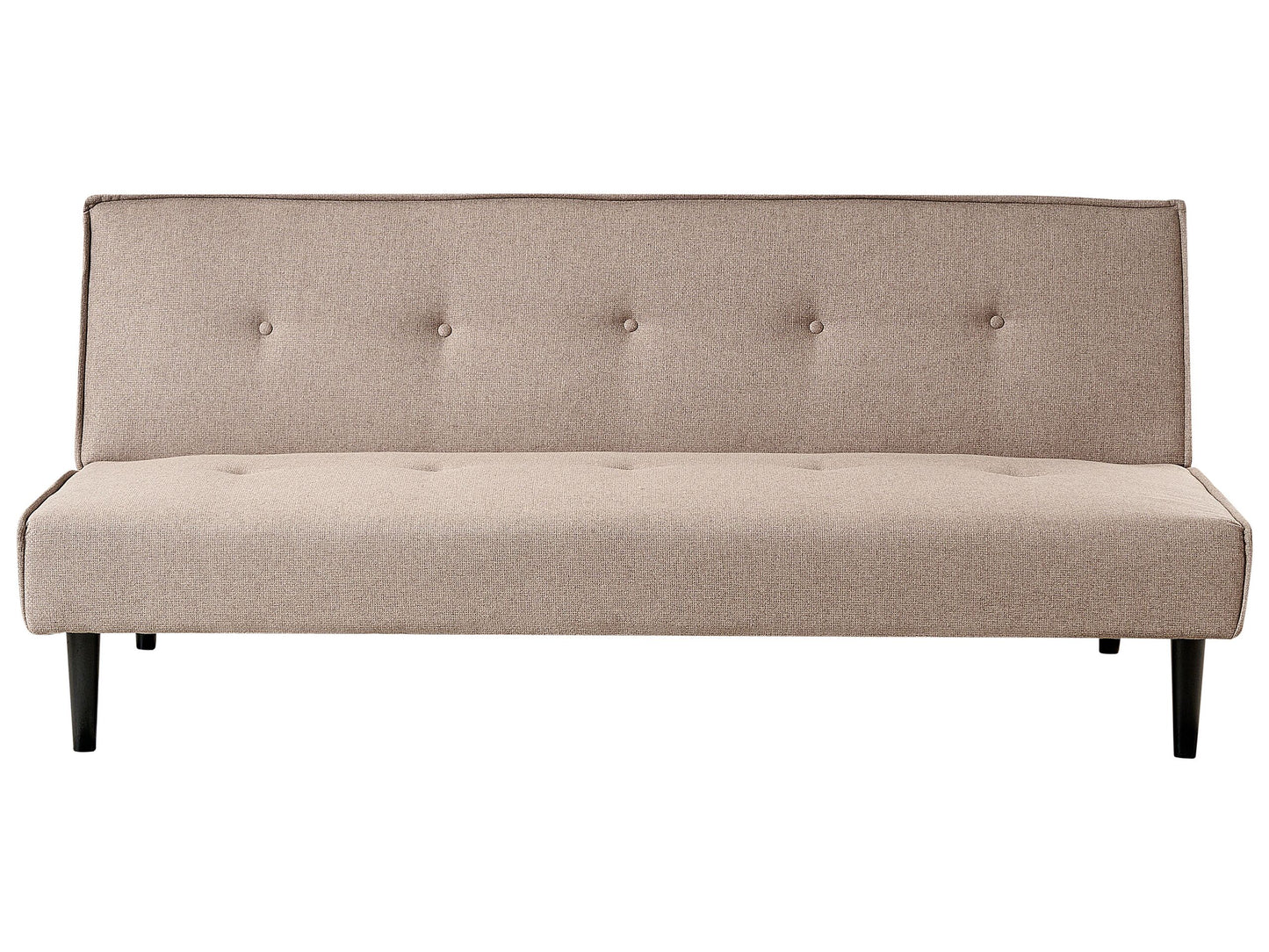 3-Sitzer Schlafsofa beige / schwarz VISBY