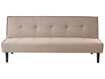 3-Sitzer Schlafsofa beige / schwarz VISBY