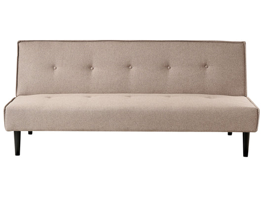 3-Sitzer Schlafsofa beige / schwarz VISBY
