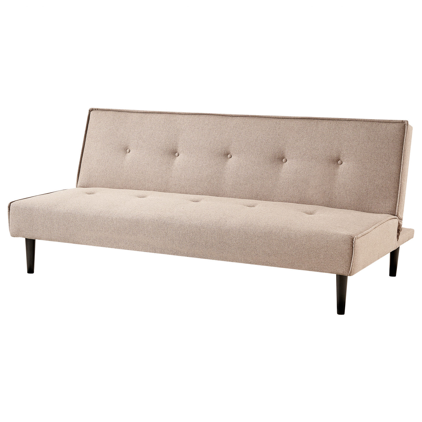 3-Sitzer Schlafsofa beige / schwarz VISBY