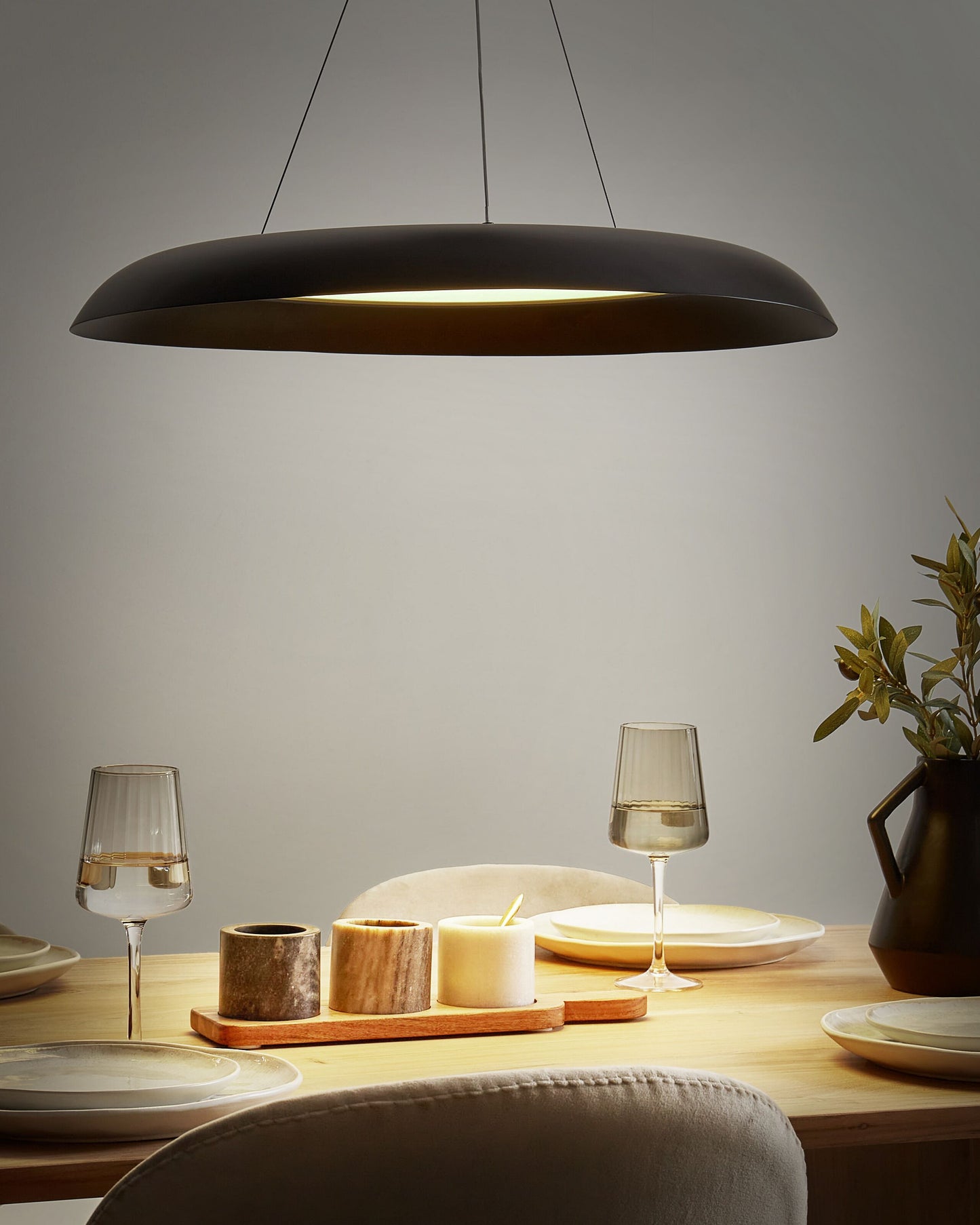 LED Hängelampe SURKO Metall Schwarz