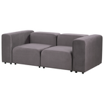 2-Sitzer Sofa Samtstoff dunkelgrau FALSTERBO
