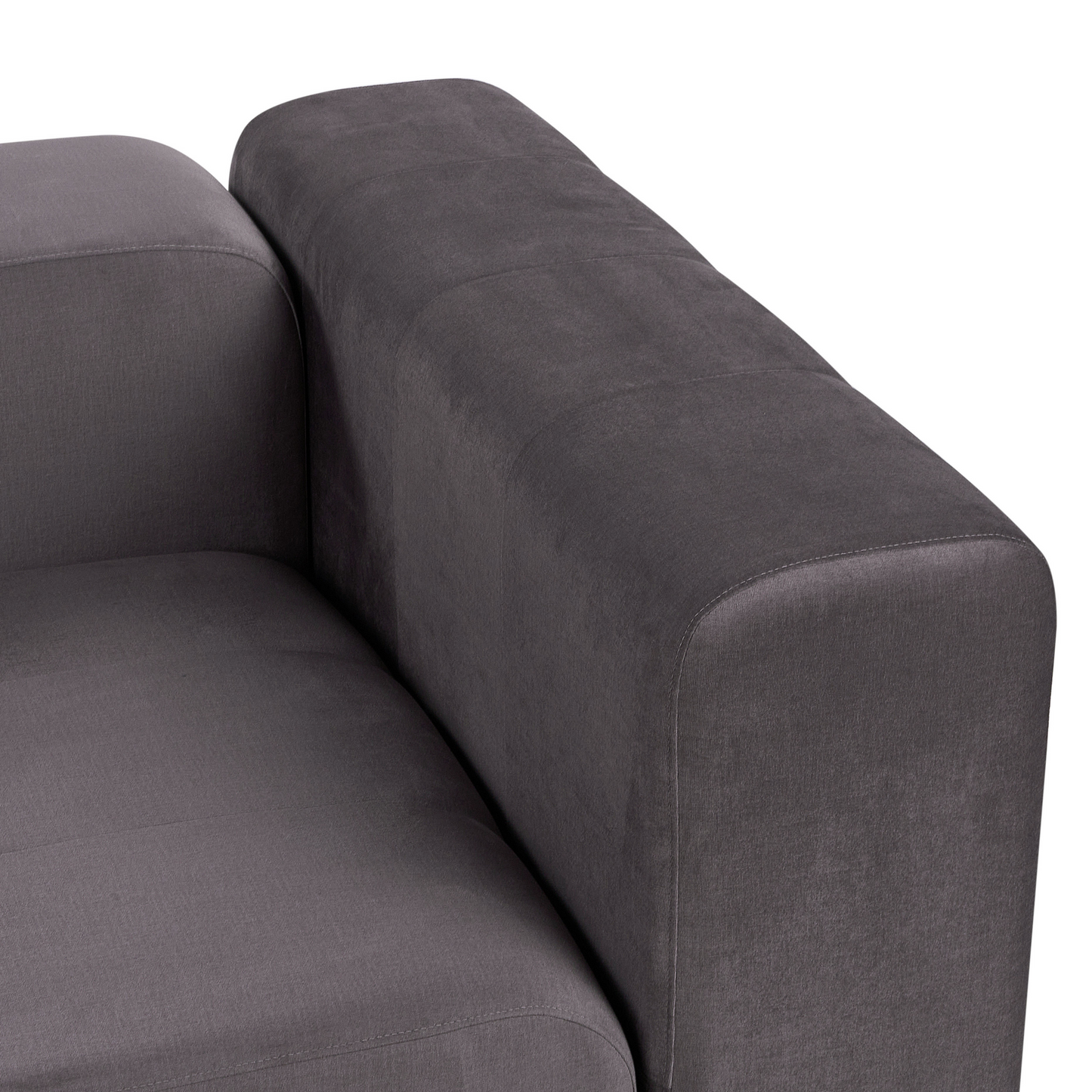 2-Sitzer Sofa Samtstoff dunkelgrau FALSTERBO