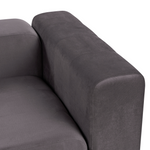 2-Sitzer Sofa Samtstoff dunkelgrau FALSTERBO