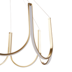 LED Kronleuchter PERQUENO Metall Gold