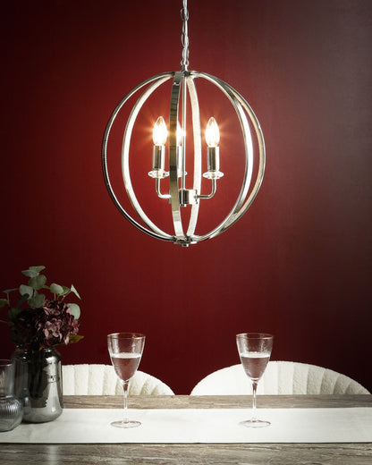 Kronleuchter TENOIRO Metall Silber