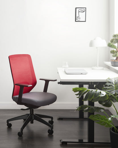 Bürostuhl drehbar VIRTUOSO Rot