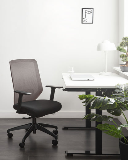 Bürostuhl drehbar VIRTUOSO Taupe