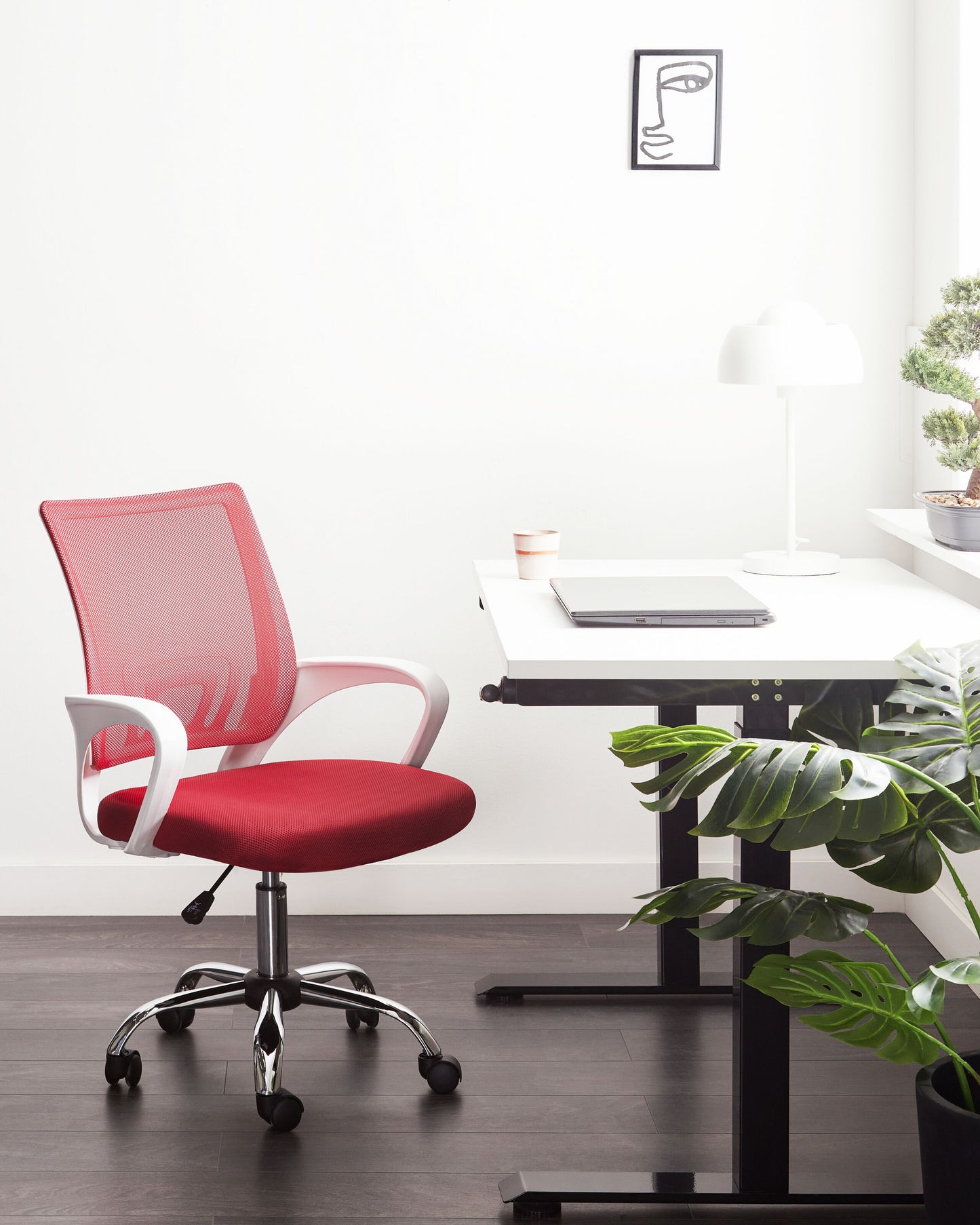 Bürostuhl drehbar SOLID Rot
