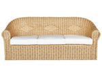 Gartensofa 3-Sitzer LIVADEIA Rattan Naturfarben