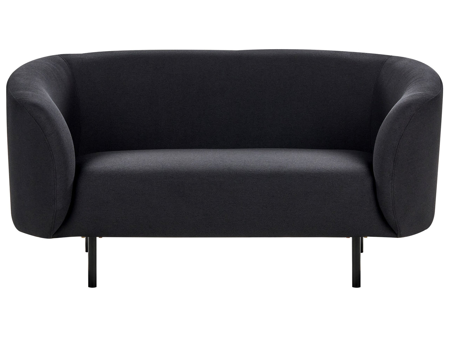 2-Sitzer Sofa Stoff schwarz LOEN