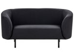 2-Sitzer Sofa Stoff schwarz LOEN