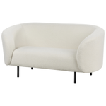 2-Sitzer Sofa Bouclé weiss / schwarz LOEN