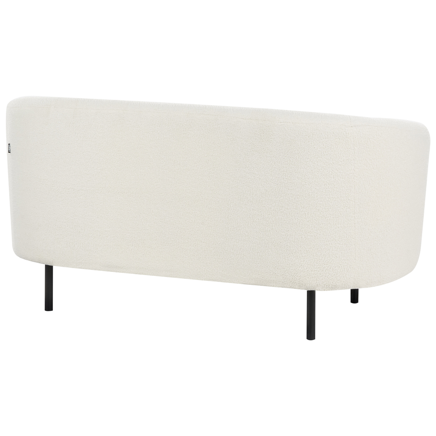 2-Sitzer Sofa Bouclé weiss / schwarz LOEN