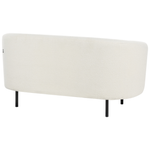 2-Sitzer Sofa Bouclé weiss / schwarz LOEN
