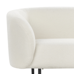 2-Sitzer Sofa Bouclé weiss / schwarz LOEN