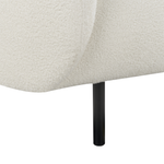 2-Sitzer Sofa Bouclé weiss / schwarz LOEN