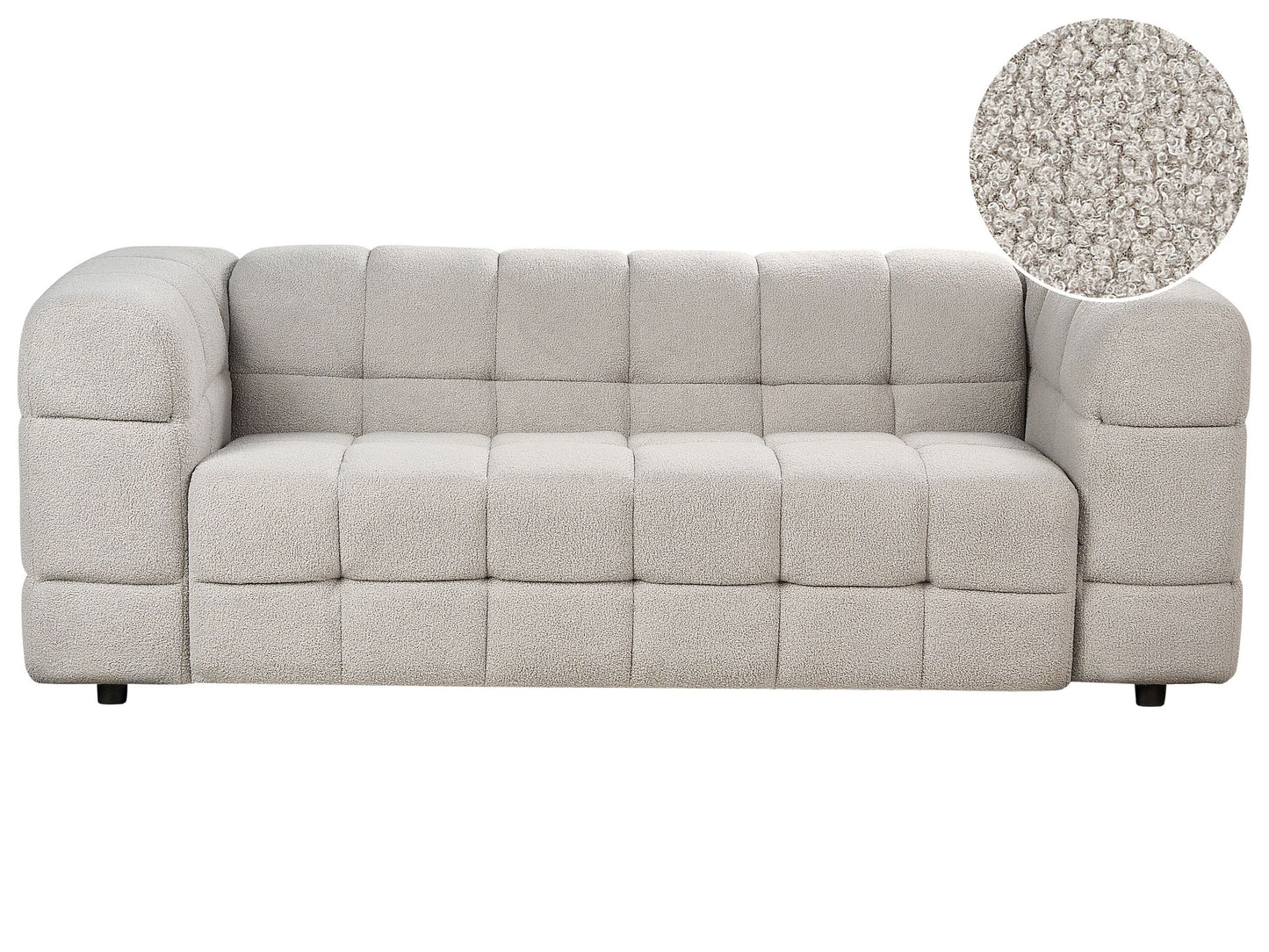 3-Sitzer Sofa Bouclé grau MULLOLA