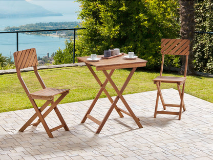 Bistro Set klappbar ARDORE Holz Braun
