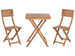 Bistro Set klappbar ARDORE Holz Braun