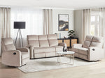 Sofa Set Samtstoff taupe 6-Sitzer manuell verstellbar VERDAL