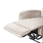 2-Sitzer Sofa Samtstoff taupe manuell verstellbar VERDAL