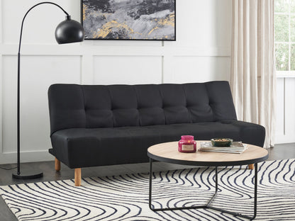 3-Sitzer Schlafsofa schwarz ALSTEN