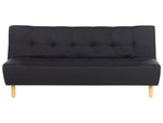 3-Sitzer Schlafsofa schwarz ALSTEN