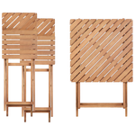 Bistro Set klappbar ARDORE Holz Braun