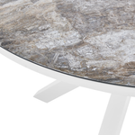 Gartentisch MALETTO 120 cm 120 cm Glas Dunkelgrau