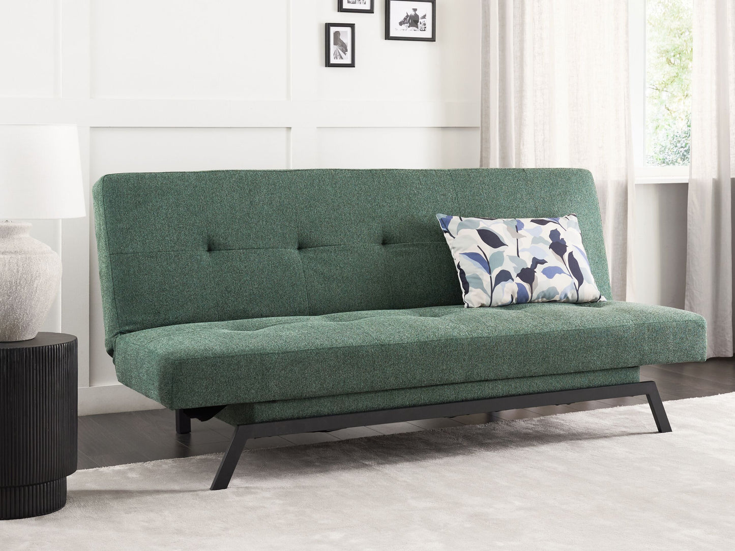 3-Sitzer Schlafsofa grün LEEDS
