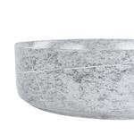 Aufsatzwaschbecken Keramik Granit Optik grau rund ⌀ 36 cm GUDAR