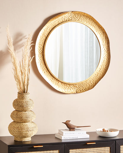 Wandspiegel MERCY 78 cm 78 cm Metall Gold
