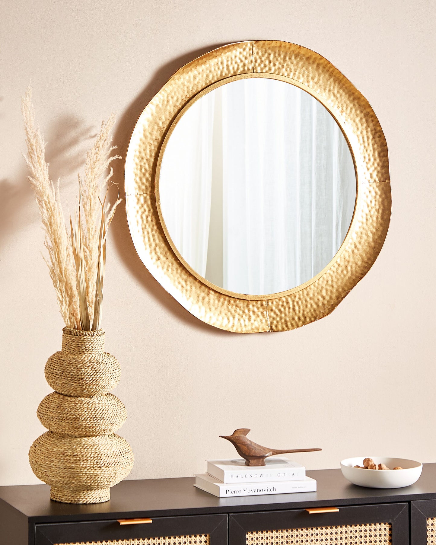 Wandspiegel MERCY 78 cm 78 cm Metall Gold