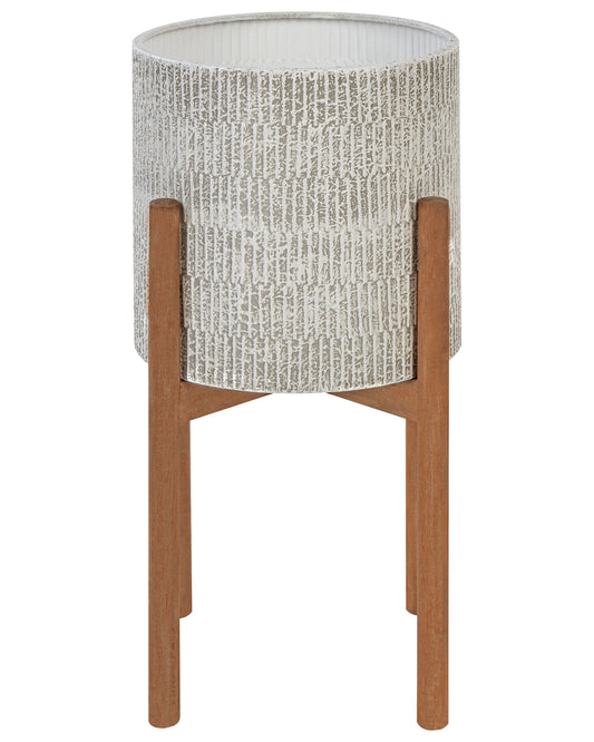 Blumentopf mit Beinen PINSAPO Metall 30 cm Grau