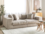3-Sitzer Sofa taupe mit Kissen GLORVIKA II
