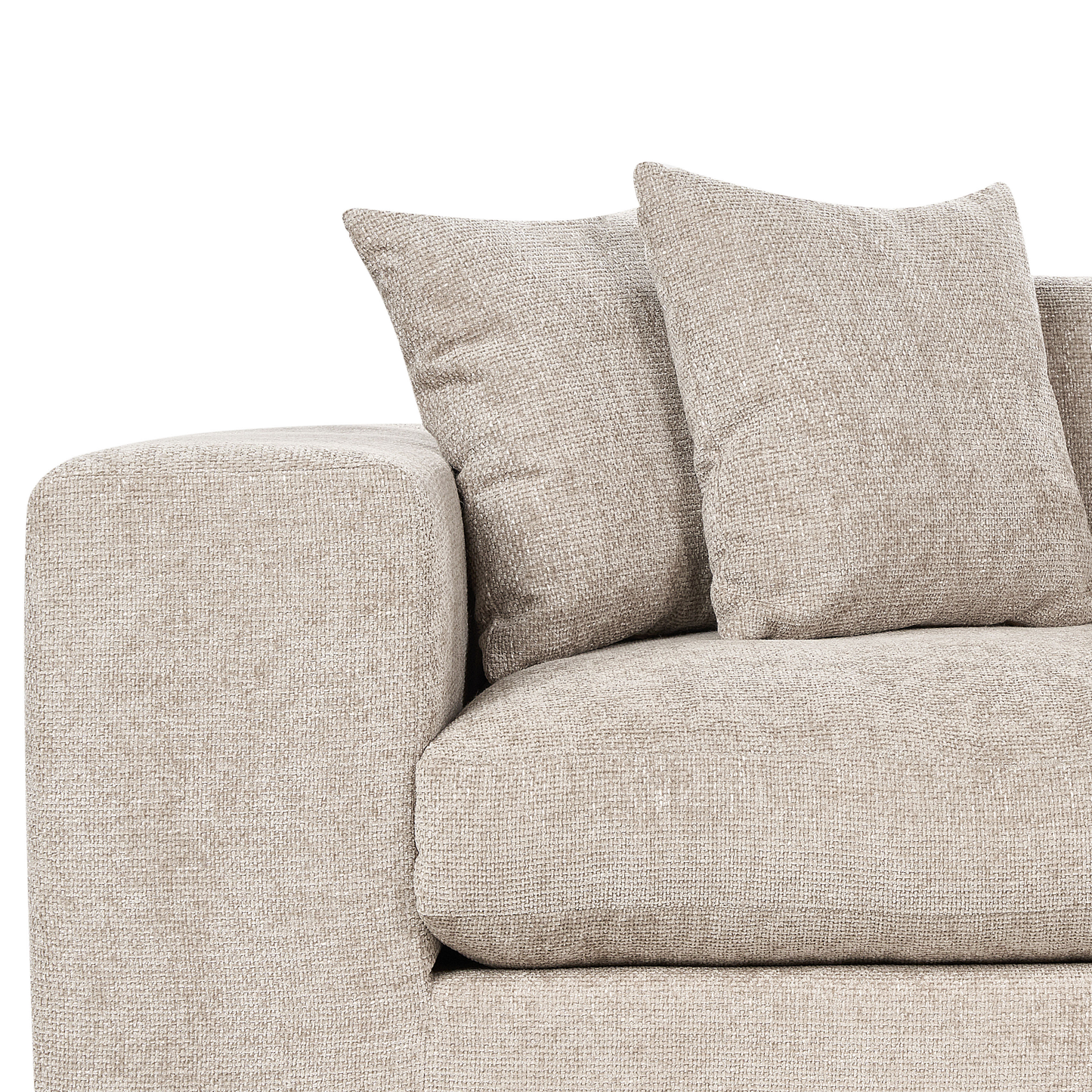 3-Sitzer Sofa taupe mit Kissen GLORVIKA II