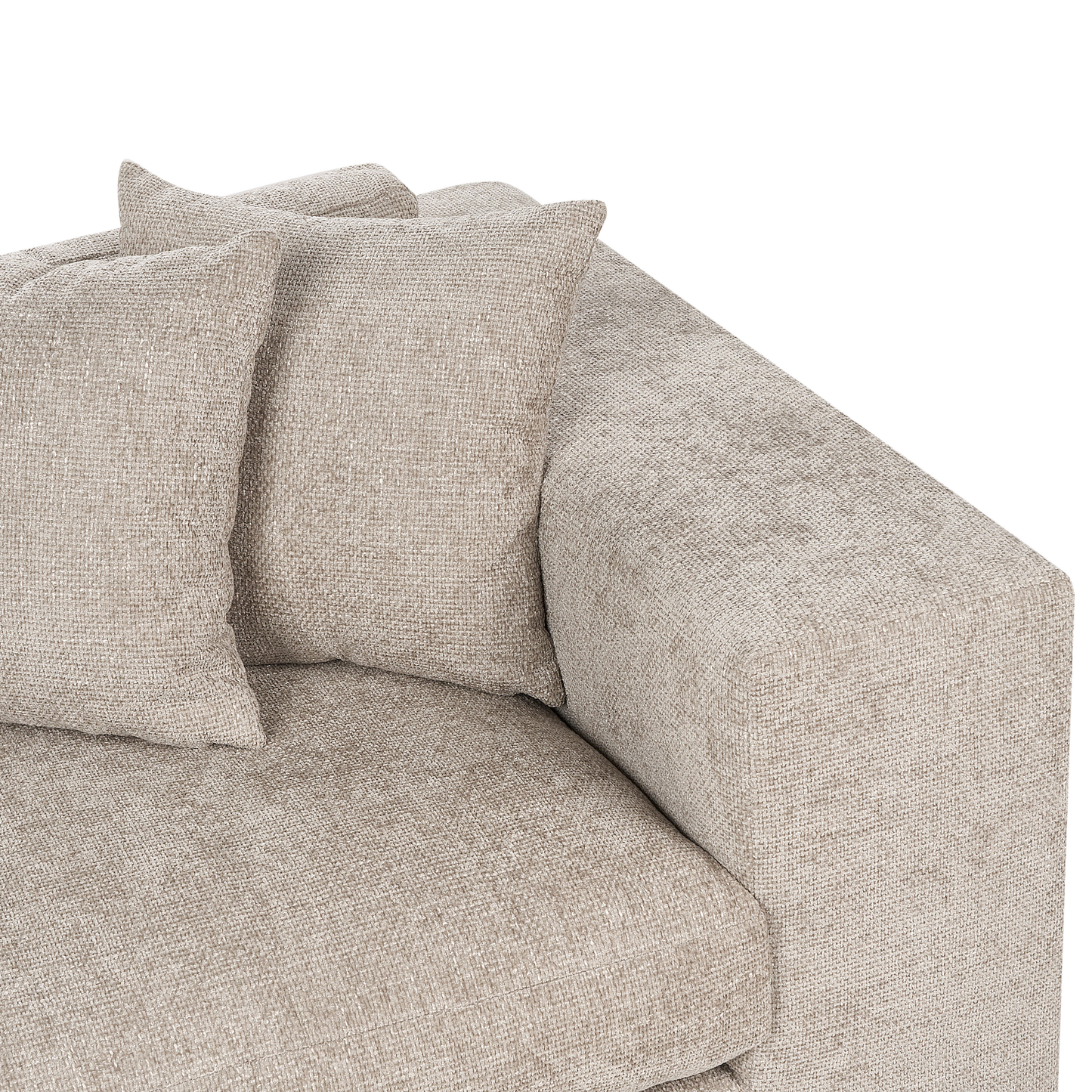 3-Sitzer Sofa taupe mit Kissen GLORVIKA II