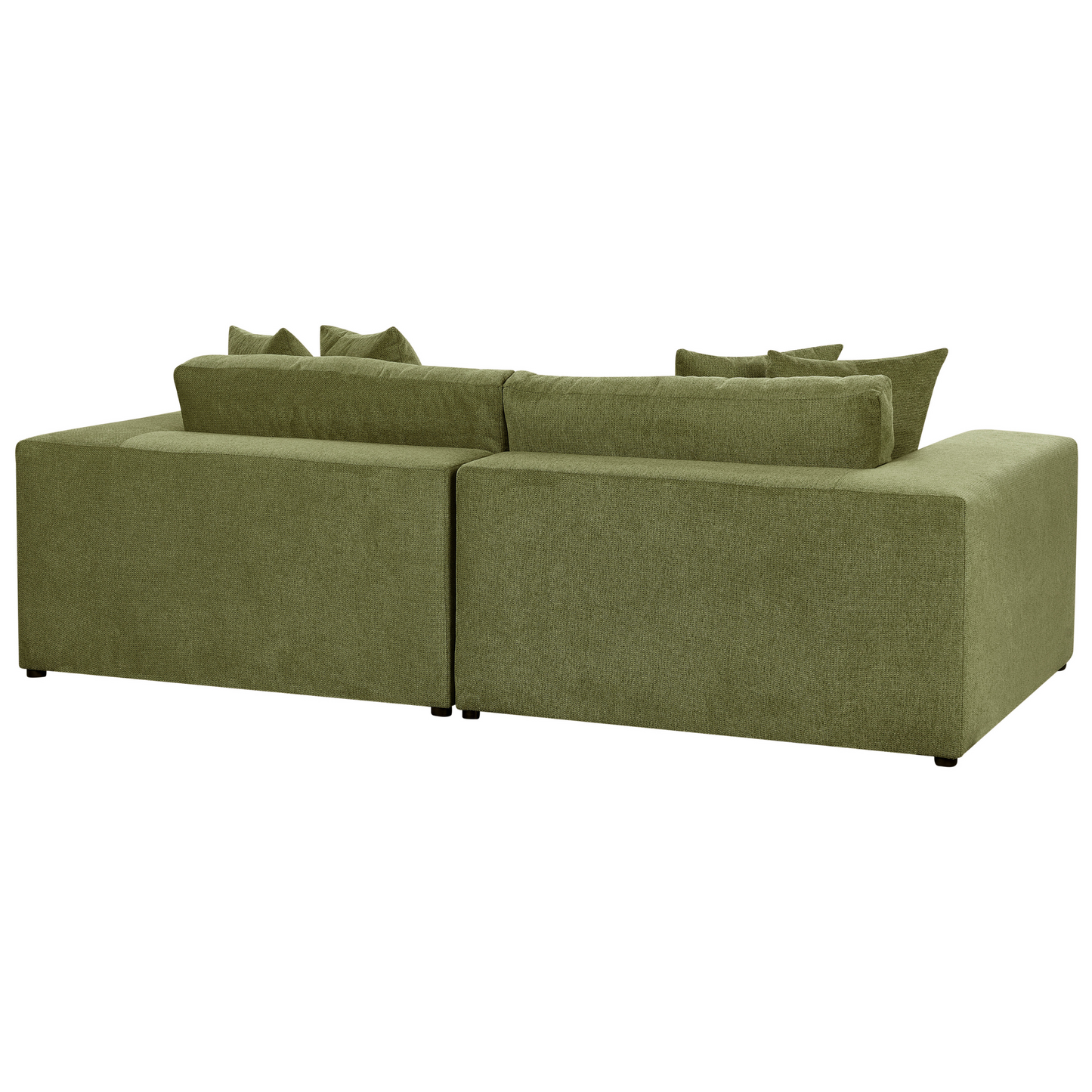 3-Sitzer Sofa dunkelgrün mit Kissen GLORVIKA II