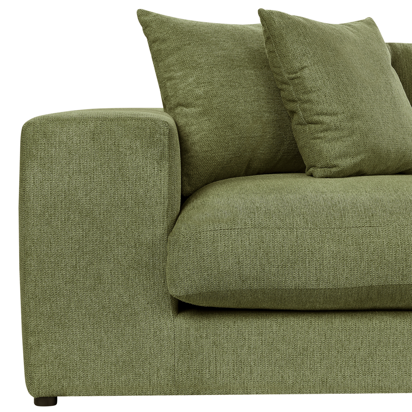 3-Sitzer Sofa dunkelgrün mit Kissen GLORVIKA II