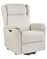 Elektrischer Fernsehsessel ELEGY Stoff Creme